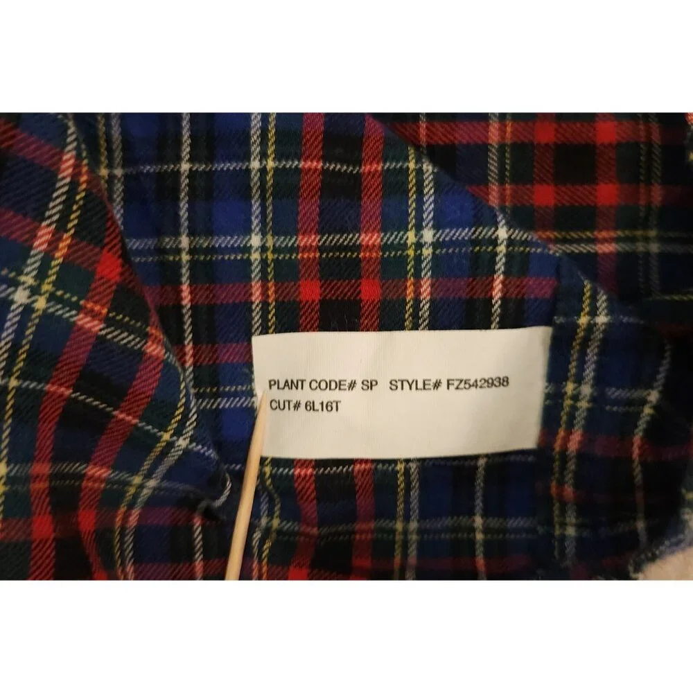 Ralph Lauren Plaid Button Down Shirt Blue Cotton Long‎ Sleeve Boys Size 5 EUC